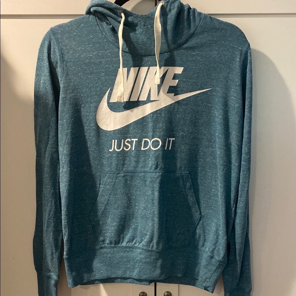 Nike Teal Hoodie with White Logo